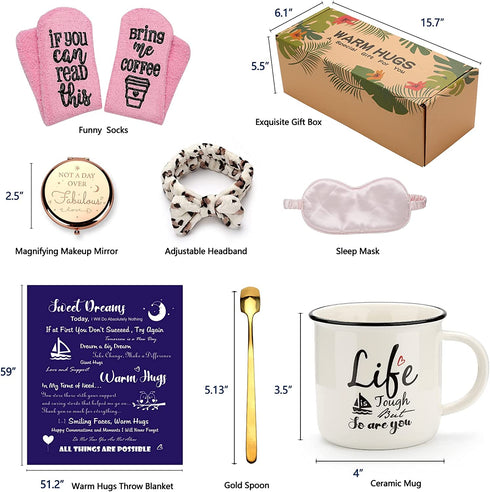 Get Well Soon Gift for Women, Sick Friend-Stress Relief Self Care Package